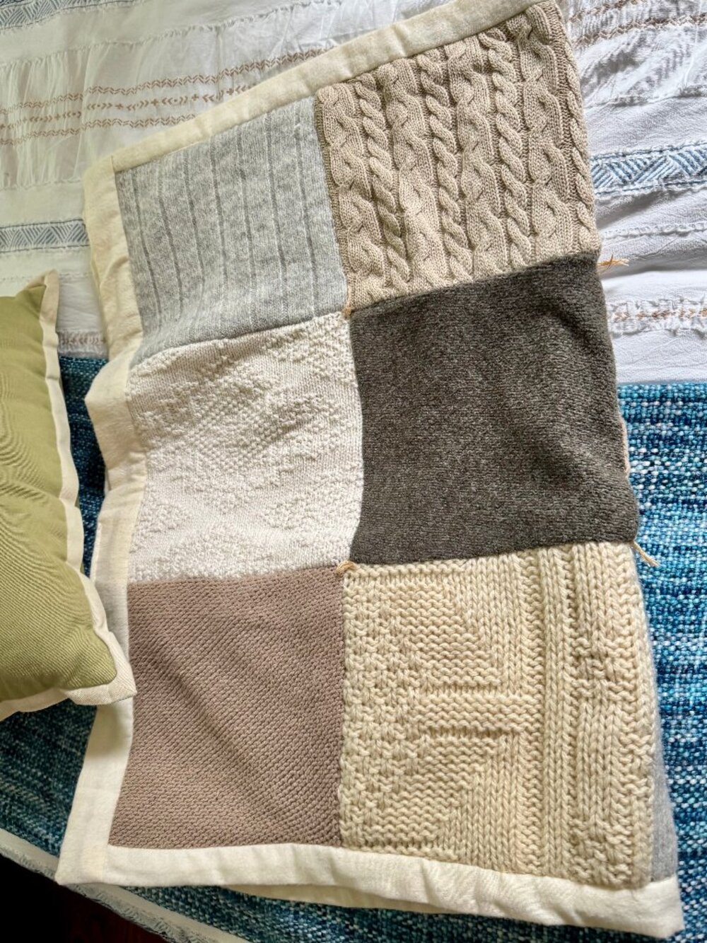 Upcycled Handmade Baby Lap Blanket